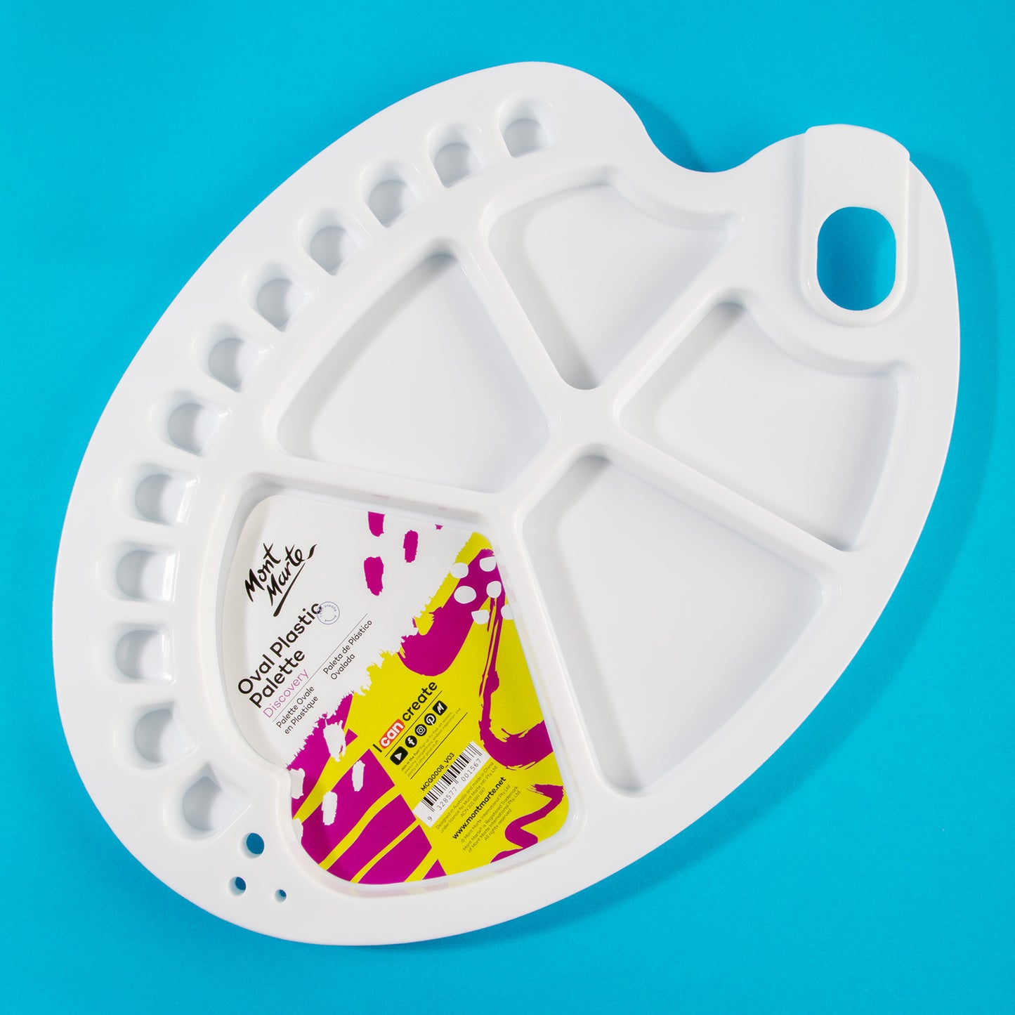 Oval Plastic Palette Discovery 34 x 25cm