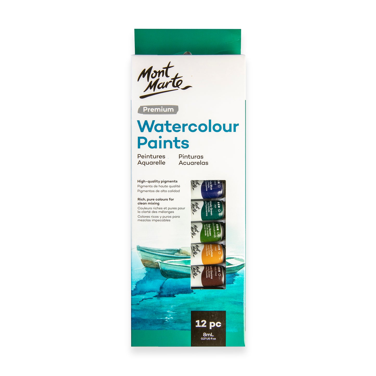 Watercolour Paints Premium 12pc x 8ml