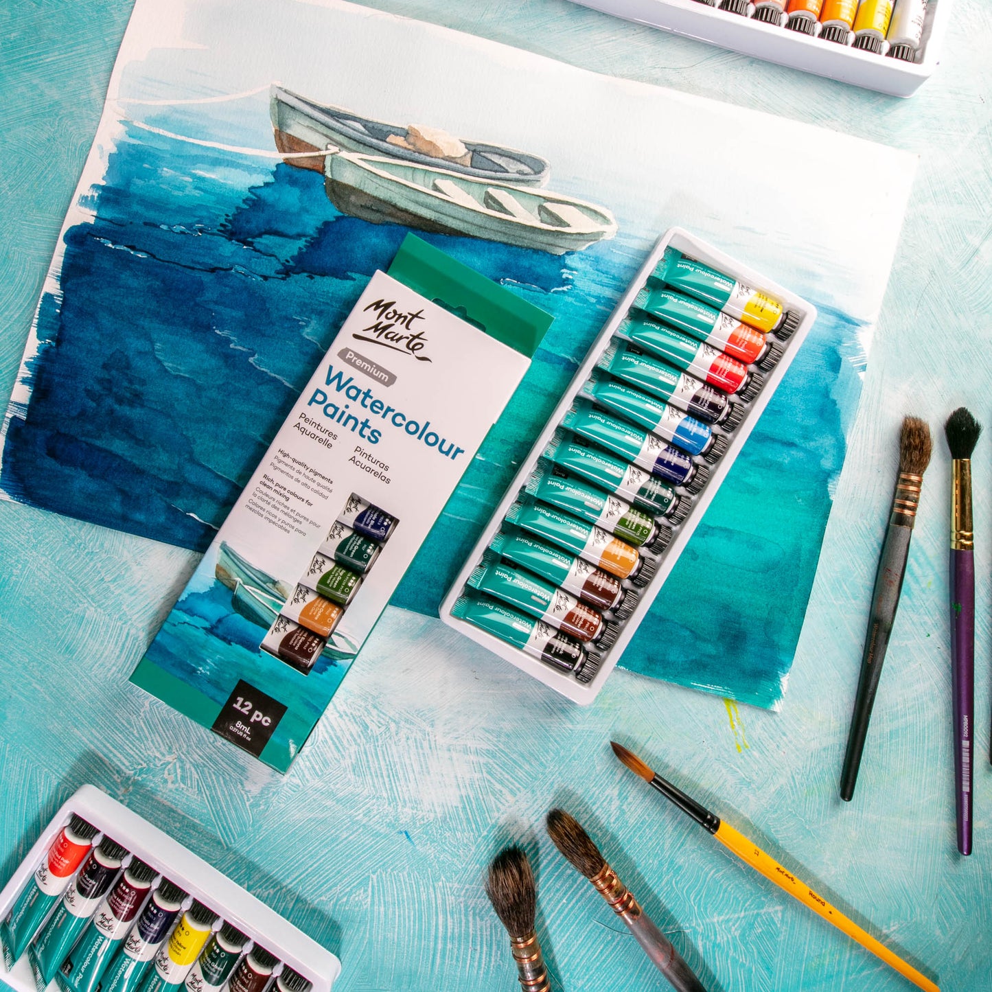 Watercolour Paints Premium 12pc x 8ml