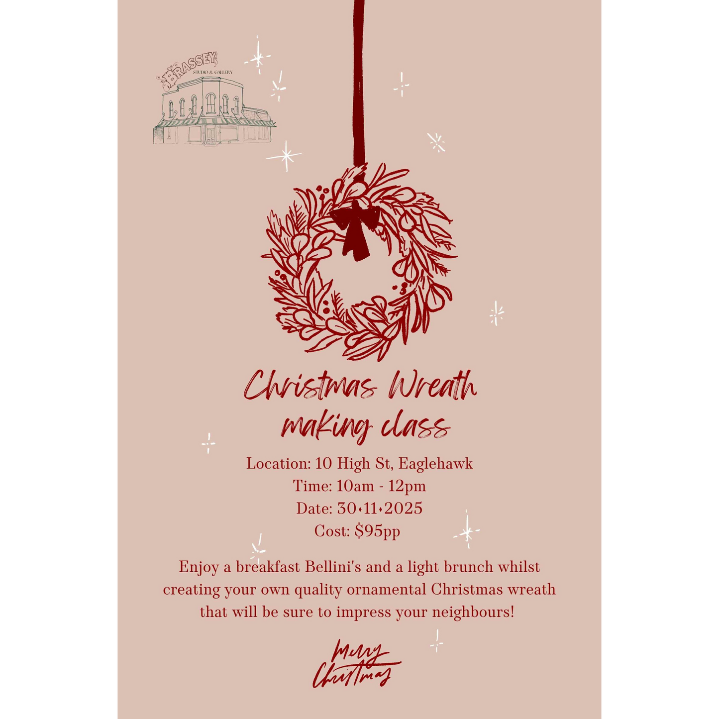Christmas Wreath Making Class